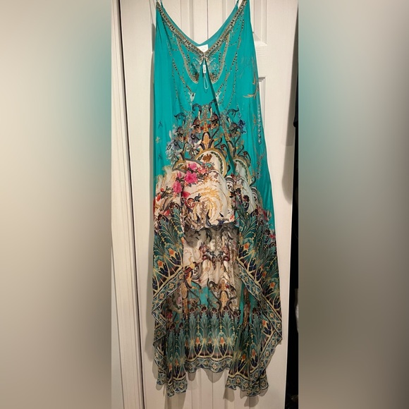 Camilla Hi low silk floral dress. Be a Queen in this flowy piece - Picture 2 of 2